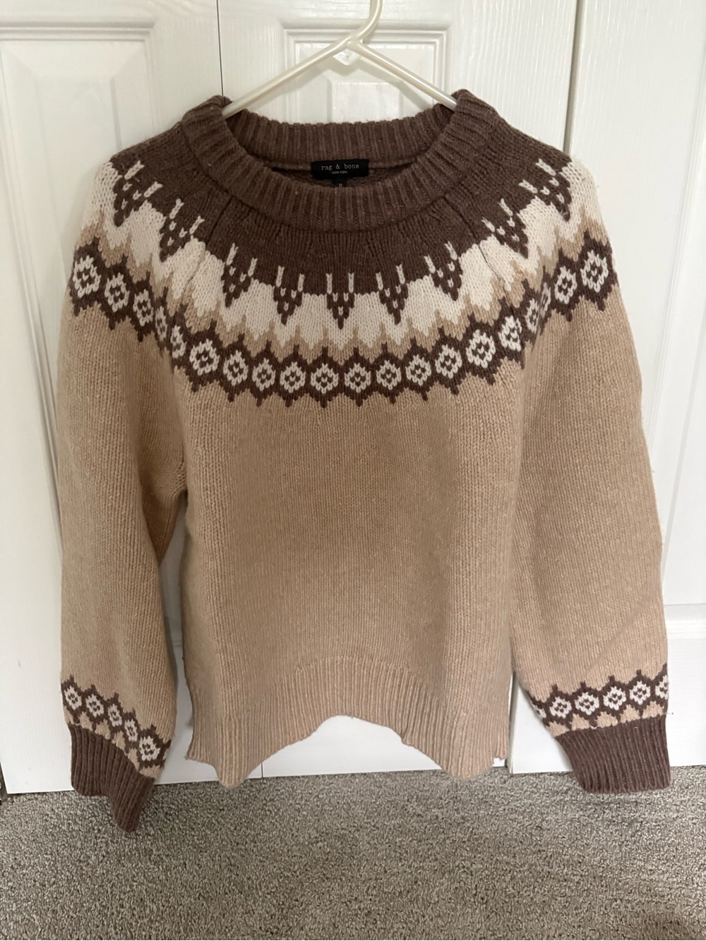 Beautiful Rag and Bone Fair Isle Sweater Size M - Picture 2 of 8